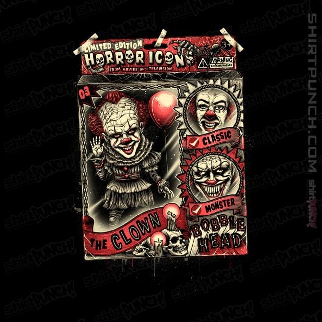 Shirts Magnets / 3"x3" / Black The Clown Bobblehead