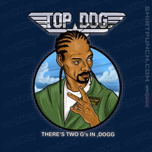 Daily_Deal_Shirts Magnets / 3"x3" / Navy Top Dogg