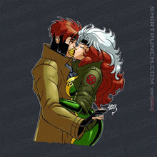 Load image into Gallery viewer, Daily_Deal_Shirts Magnets / 3&quot;x3&quot; / Dark Heather Rogue And Gambit Kiss
