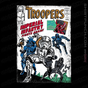 Daily_Deal_Shirts Magnets / 3"x3" / Black The Troopers
