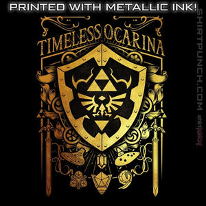 Daily_Deal_Shirts Magnets / 3"x3" / Black Timeless Ocarina