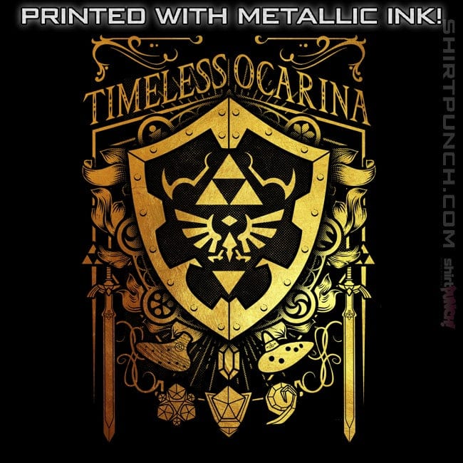 Daily_Deal_Shirts Magnets / 3"x3" / Black Timeless Ocarina