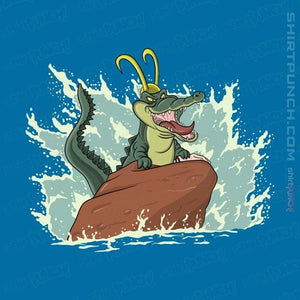 Secret_Shirts Magnets / 3"x3" / Sapphire The Little Alligator