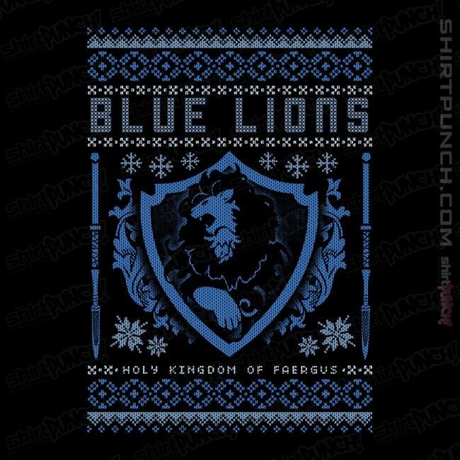 Shirts Magnets / 3"x3" / Black Blue Lions