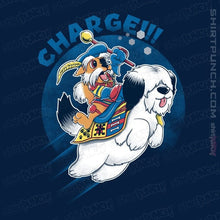 Load image into Gallery viewer, Daily_Deal_Shirts Magnets / 3&quot;x3&quot; / Navy Didymus Charge!
