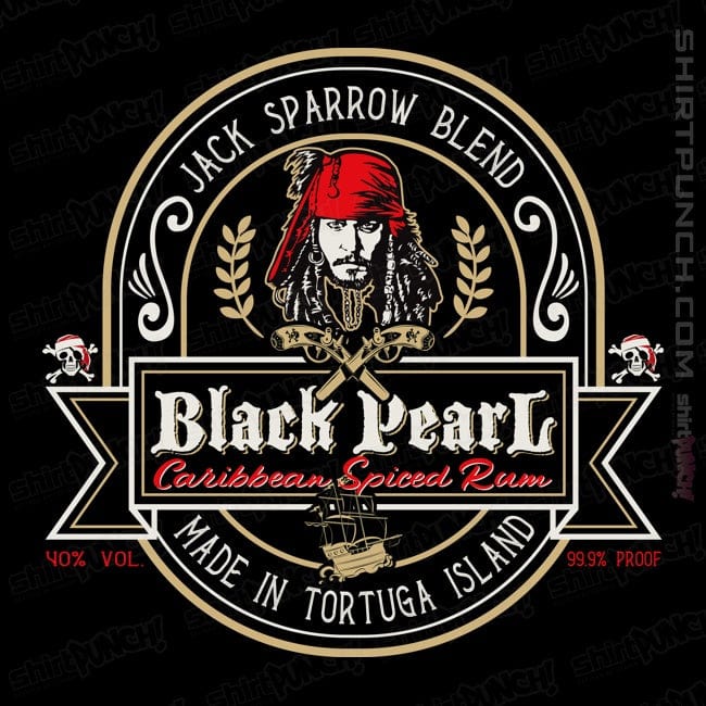 Daily_Deal_Shirts Magnets / 3"x3" / Black Black Pearl Rum