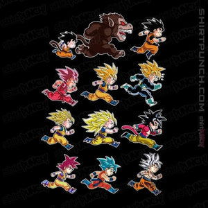 Secret_Shirts Magnets / 3"x3" / Black Evolutions Of King Monkey