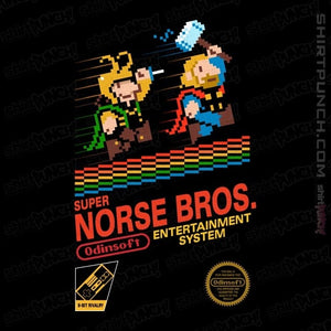 Secret_Shirts Magnets / 3"x3" / Black Super Norse Bros