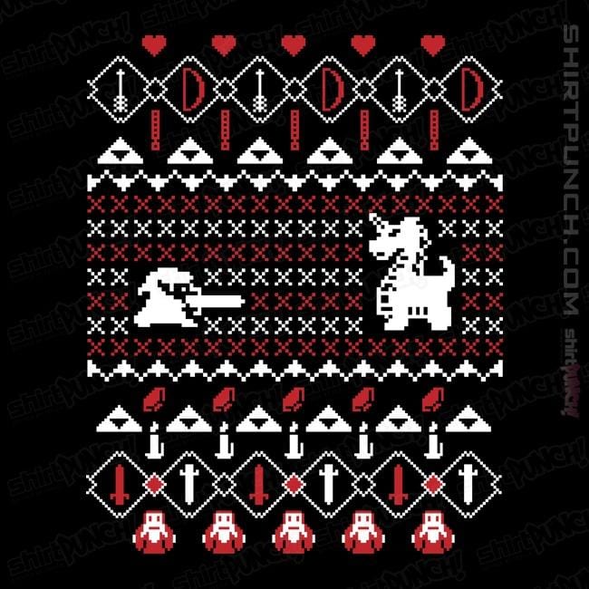Shirts Magnets / 3"x3" / Black It's Dangerous To Go Alone At Christmas