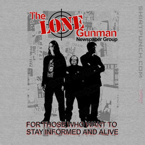 Daily_Deal_Shirts Magnets / 3"x3" / Sports Grey The Lone Gunman Newspaper Group