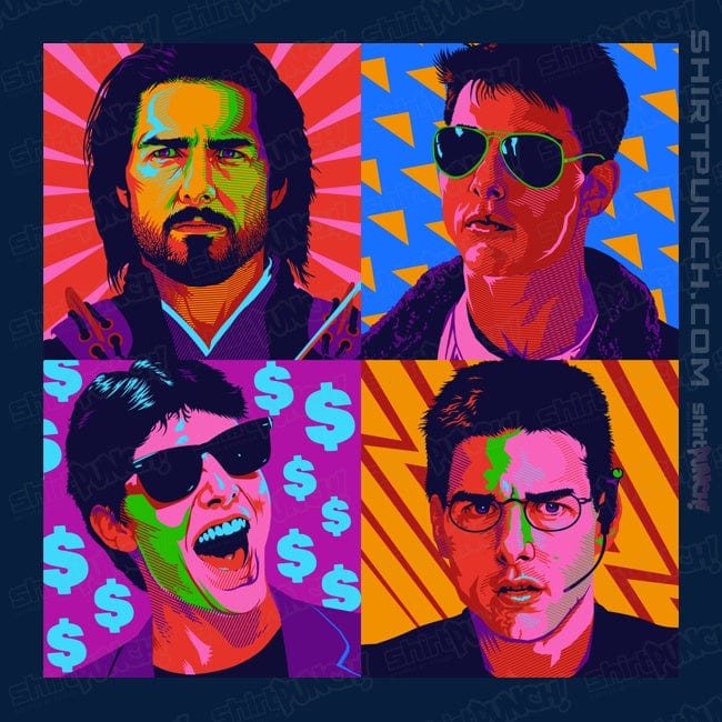 Daily_Deal_Shirts Magnets / 3"x3" / Navy Pop Tom Cruise
