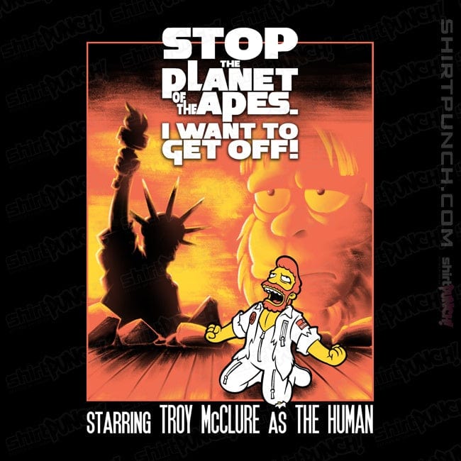 Secret_Shirts Magnets / 3"x3" / Black Stop The Planet Of The Apes!