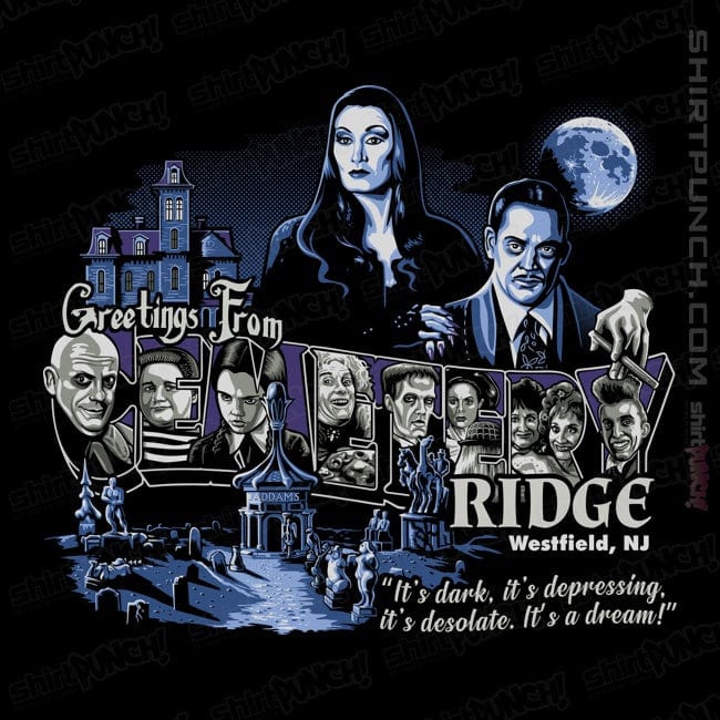 Daily_Deal_Shirts Magnets / 3"x3" / Black Greetings from Cemetery Ridge