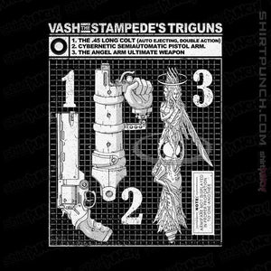 Shirts Magnets / 3"x3" / Black Vash The Stampede's Triguns