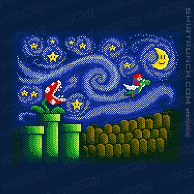 Daily_Deal_Shirts Magnets / 3"x3" / Navy Starry Flight
