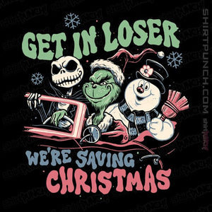 Secret_Shirts Magnets / 3"x3" / Black Christmas Losers