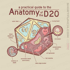 Secret_Shirts Magnets / 3"x3" / Natural D20 Anatomy