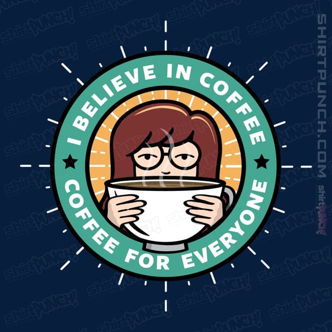 Daily_Deal_Shirts Magnets / 3"x3" / Navy Coffee For Everyone