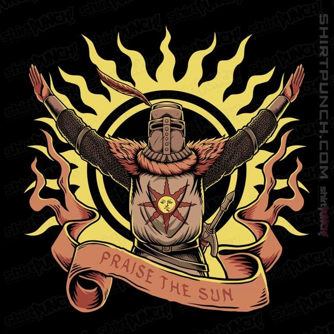 Daily_Deal_Shirts Magnets / 3"x3" / Black Praise The Sun!