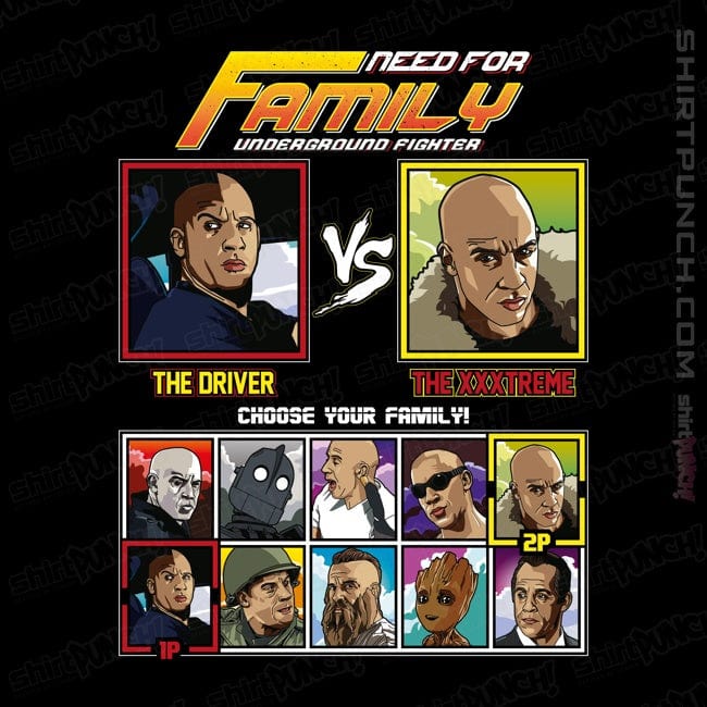Shirts Magnets / 3"x3" / Black Family Fighter