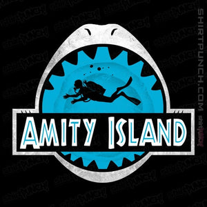 Daily_Deal_Shirts Magnets / 3"x3" / Black Amity Island