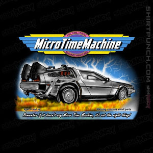 Daily_Deal_Shirts Magnets / 3"x3" / Black Micro Time Machine