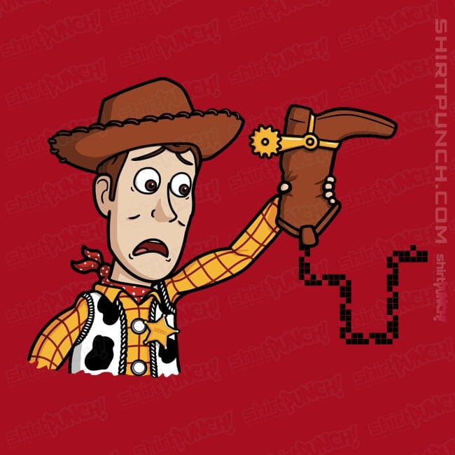 Secret_Shirts Magnets / 3"x3" / Red Snake In A Boot