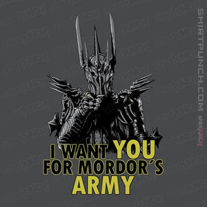 Shirts Magnets / 3"x3" / Charcoal Mordor's Army