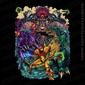 Daily_Deal_Shirts Magnets / 3"x3" / Black Metroid Tribute