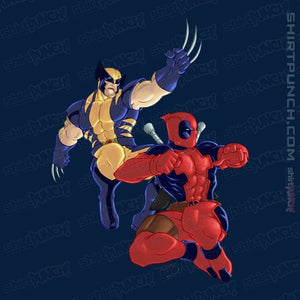 Secret_Shirts Magnets / 3"x3" / Navy Wolverine & Deadpool