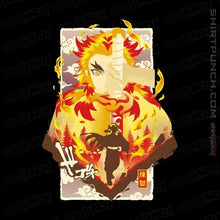 Load image into Gallery viewer, Shirts Magnets / 3&quot;x3&quot; / Black Flame Kyojuro
