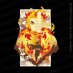 Shirts Magnets / 3"x3" / Black Flame Kyojuro