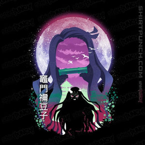 Daily_Deal_Shirts Magnets / 3"x3" / Black Demon  Nezuko