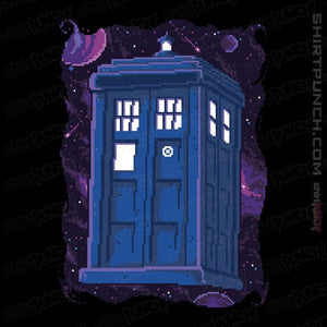 Daily_Deal_Shirts Magnets / 3"x3" / Black Pixel Tardis