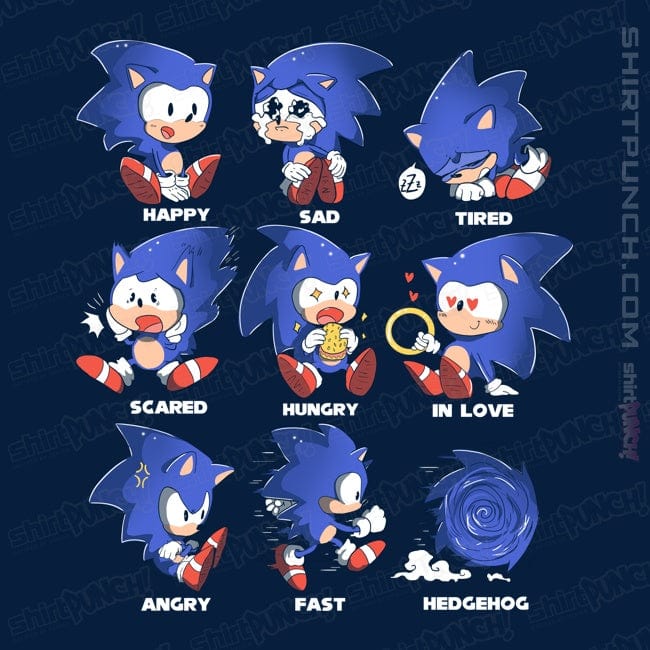 Secret_Shirts Magnets / 3"x3" / Navy Hedgehog!