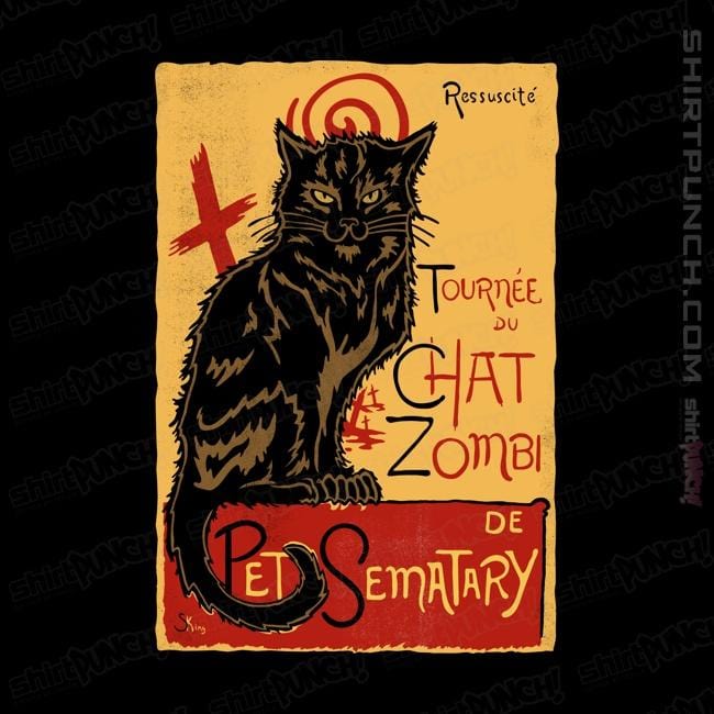 Shirts Magnets / 3"x3" / Black Chat Zombi