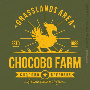Shirts Magnets / 3"x3" / Military Green Chocobo Farm