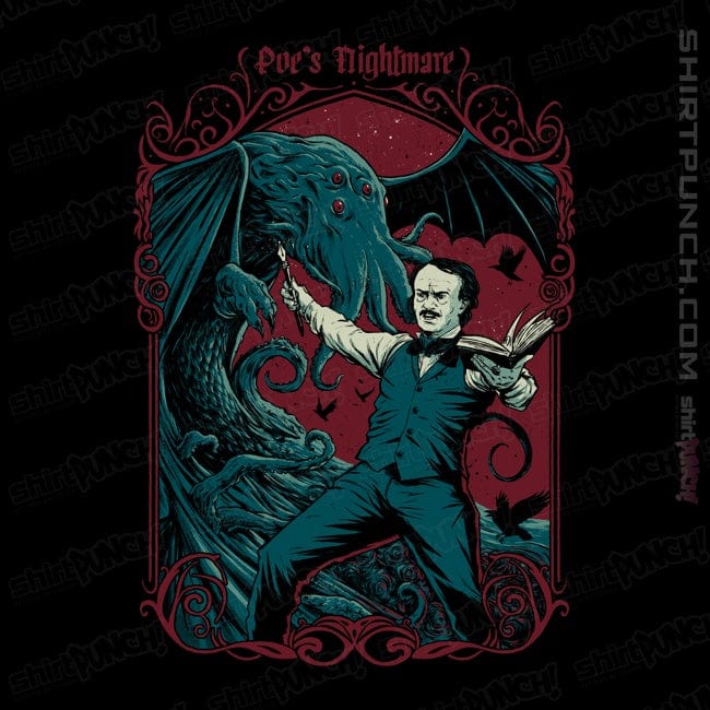 Secret_Shirts Magnets / 3"x3" / Black Poe's Nightmare