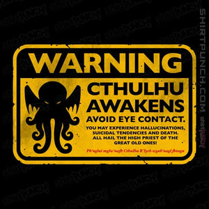 Daily_Deal_Shirts Magnets / 3"x3" / Black Cthulhu Warning