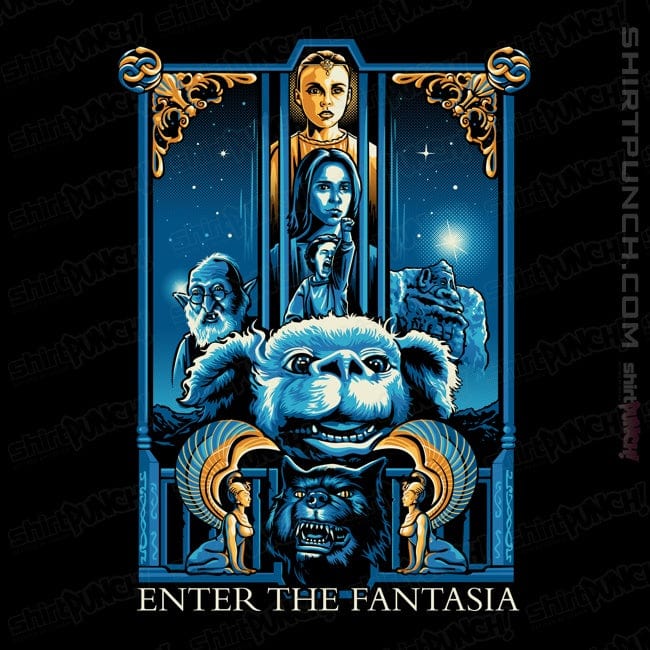 Daily_Deal_Shirts Magnets / 3"x3" / Black Enter The Fantasia