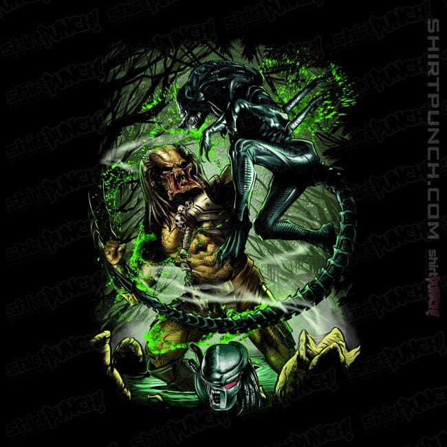 Secret_Shirts Magnets / 3"x3" / Black Alien Predator