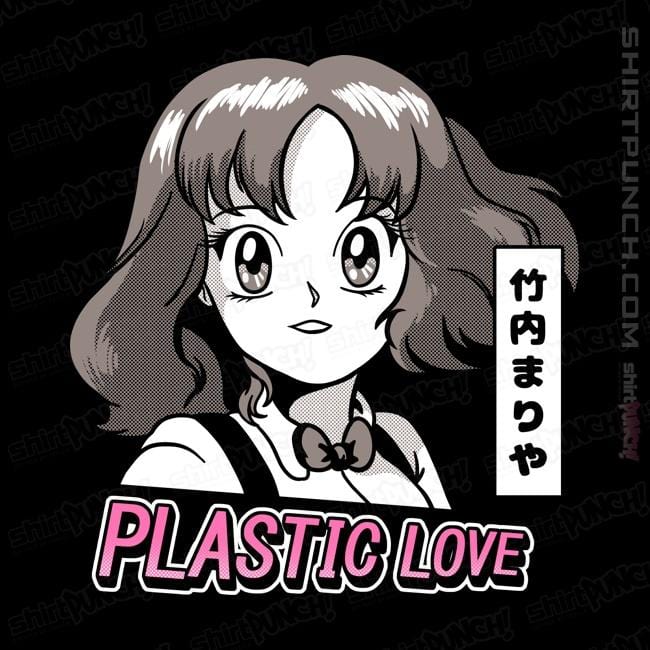 Shirts Magnets / 3"x3" / Black Plastic Love Retro