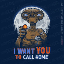 Load image into Gallery viewer, Daily_Deal_Shirts Magnets / 3&quot;x3&quot; / Navy Uncle E.T.
