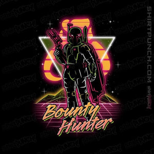 Shirts Magnets / 3"x3" / Black Retro Bounty Hunter