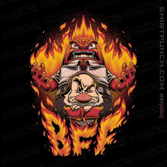 Daily_Deal_Shirts Magnets / 3"x3" / Black Angry Friends