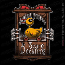 Load image into Gallery viewer, Daily_Deal_Shirts Magnets / 3&quot;x3&quot; / Black The Scary Duckling
