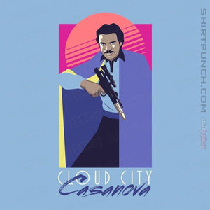 Daily_Deal_Shirts Magnets / 3"x3" / Powder Blue Cloud City Casanova