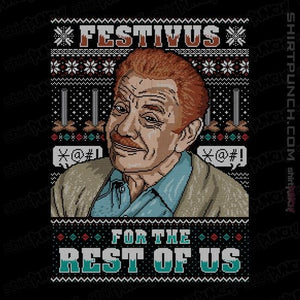 Shirts Magnets / 3"x3" / Black Festivus For The Rest Of Us