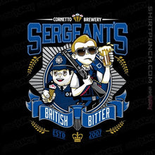 Load image into Gallery viewer, Shirts Magnets / 3&quot;x3&quot; / Black Sergeant&#39;s British Bitter

