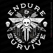 Load image into Gallery viewer, Shirts Magnets / 3&quot;x3&quot; / Black Survive Emblem
